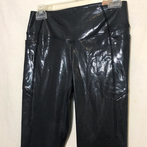 NEW Victoria’s Secret PINK * Shiny Grey Ultimate High Waist Legging Pants NWT M - Picture 2 of 13